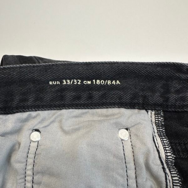 ARKET Park Jeans Black W33 L32 Men Regular Straight Button Fly