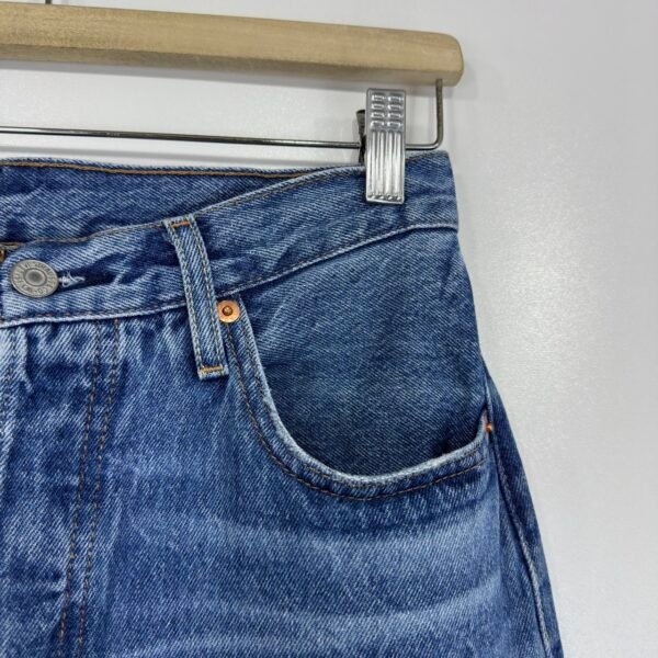 Levi's 501 Jeans Blue W27 L32 Women Original Fit Straight Button Fly Y2K