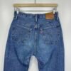 Levi's 501 Jeans Blue W27 L32 Women Original Fit Straight Button Fly Y2K