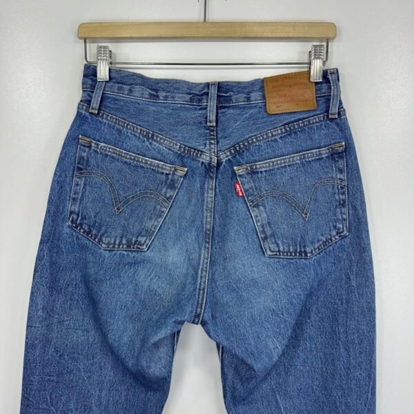Levi's 501 Jeans Blue W27 L32 Women Original Fit Straight Button Fly Y2K