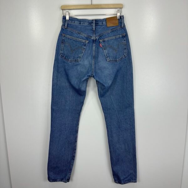 Levi's 501 Jeans Blue W27 L32 Women Original Fit Straight Button Fly Y2K
