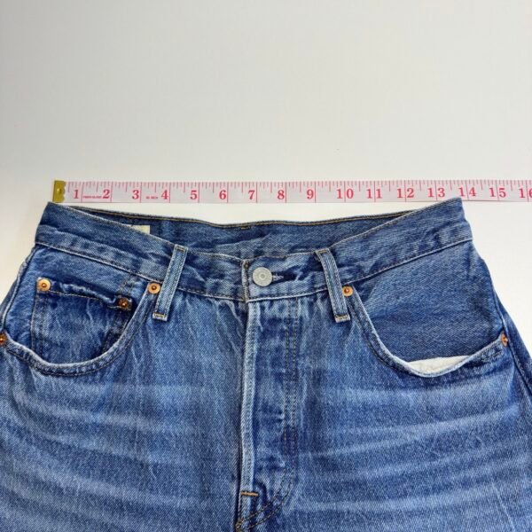 Levi's 501 Jeans Blue W27 L32 Women Original Fit Straight Button Fly Y2K
