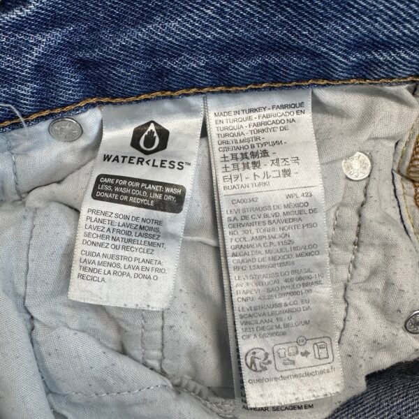 Levi's 501 Jeans Blue W27 L32 Women Original Fit Straight Button Fly Y2K