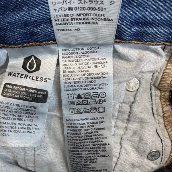 Levi's 501 Jeans Blue W27 L32 Women Original Fit Straight Button Fly Y2K