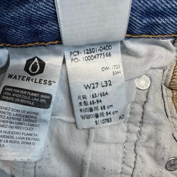 Levi's 501 Jeans Blue W27 L32 Women Original Fit Straight Button Fly Y2K