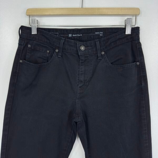 IMG_4499 Large Levi's Demi Curve Slim Jeans Black W30 L31 Women Stretch