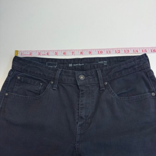 IMG_4505 Large Levi's Demi Curve Slim Jeans Black W30 L31 Women Stretch