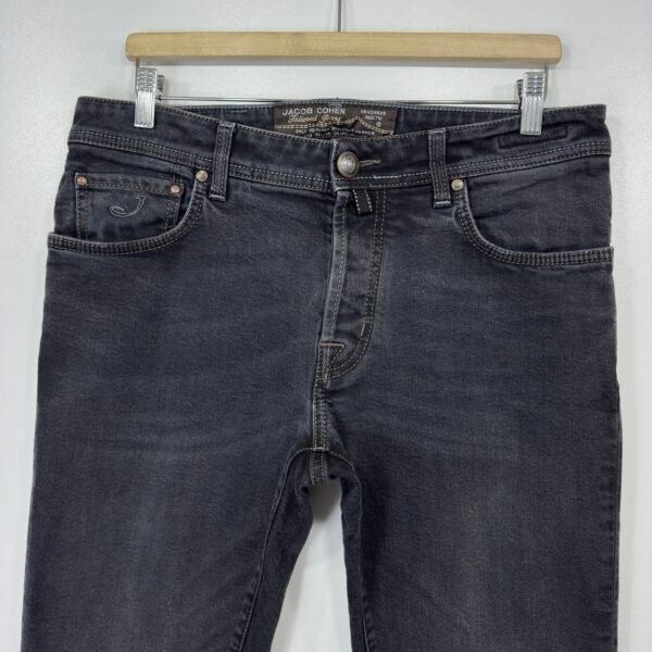 IMG_4545 Large Jacob Cohen 688C Tailored Luxury Jeans Men's W34 L32 Grey Denim Hand Made Slim