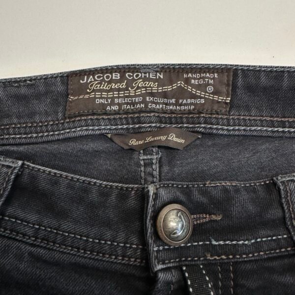 IMG_4552 Large Jacob Cohen 688C Tailored Luxury Jeans Men's W34 L32 Grey Denim Hand Made Slim