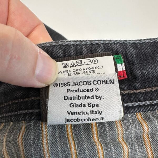 IMG_4558 Large Jacob Cohen 688C Tailored Luxury Jeans Men's W34 L32 Grey Denim Hand Made Slim