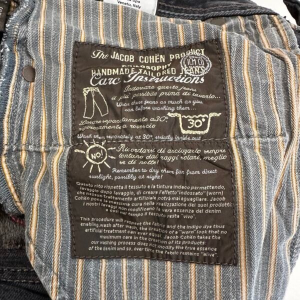 IMG_4559 Large Jacob Cohen 688C Tailored Luxury Jeans Men's W34 L32 Grey Denim Hand Made Slim