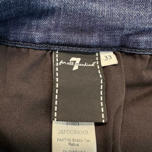 7 For All Mankind Paxtyn Jeans Men's W33 L32 Blue Stretch Denim Slim Fit Skinny
