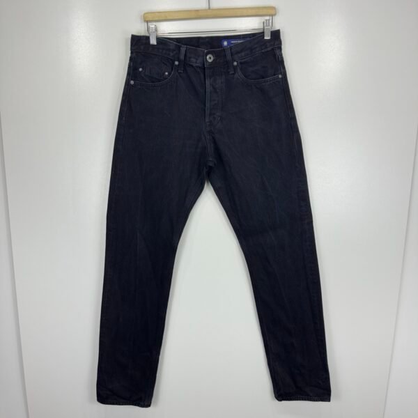IMG_4577 Large G-Star Triple A Black Jeans W31 L34 Men's Regular Straight
