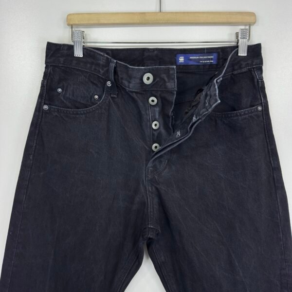 IMG_4579 Large G-Star Triple A Black Jeans W31 L34 Men's Regular Straight