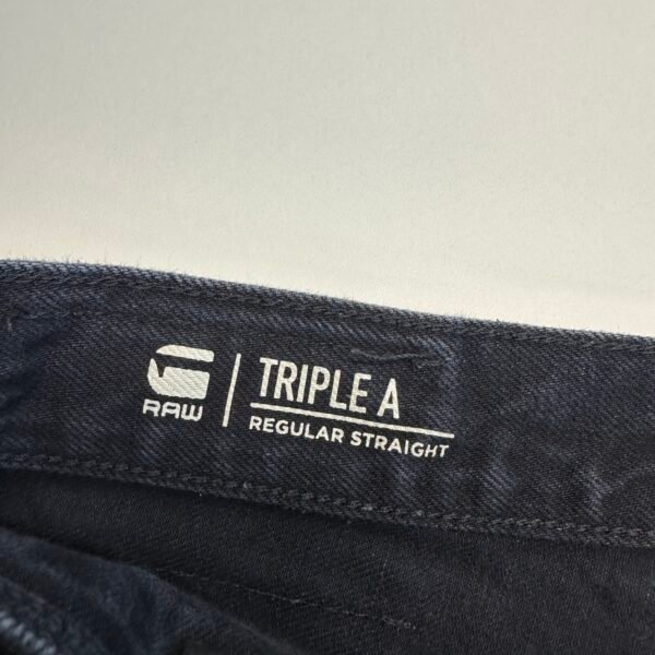 IMG_4586 Large G-Star Triple A Black Jeans W31 L34 Men's Regular Straight