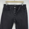 ASKET Black Denim Jeans W34 L32 Men's Regular Straight
