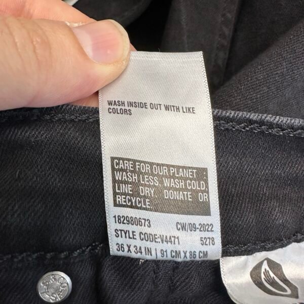 Levi's 511 Black Stretch Jeans W36 L34 Men's Slim Fit