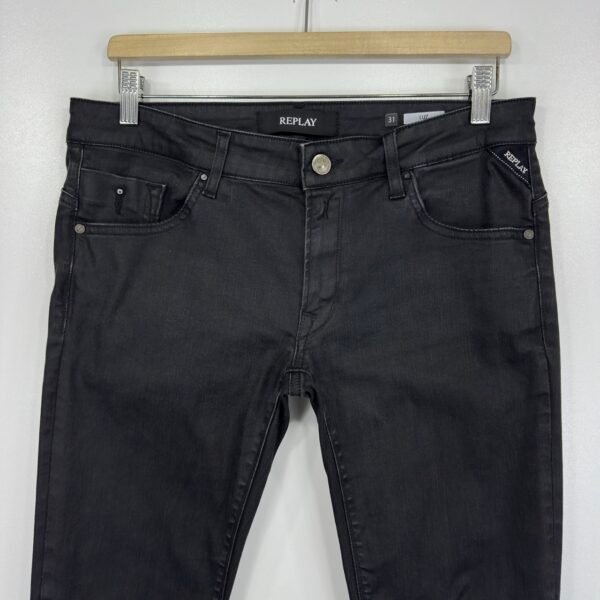 IMG_4617 Large Replay Luz Black Stretch Jeans W32 L32 Women's Slim Skinny