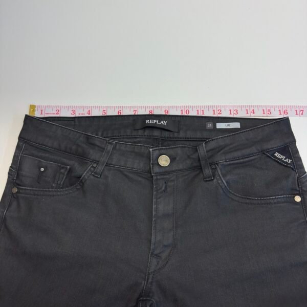 IMG_4622 Large Replay Luz Black Stretch Jeans W32 L32 Women's Slim Skinny