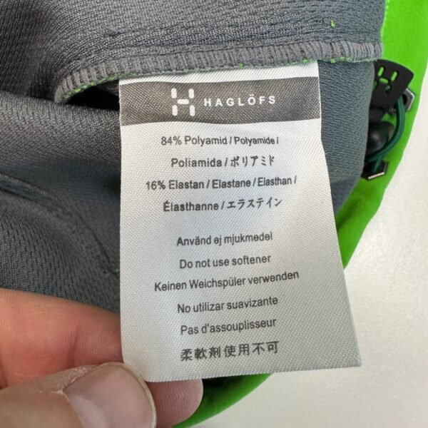 s-l1600-11 Haglofs Green Hooded Full-Zip Hiking Jacket Women's Size L Outdoor Stretch Pockets