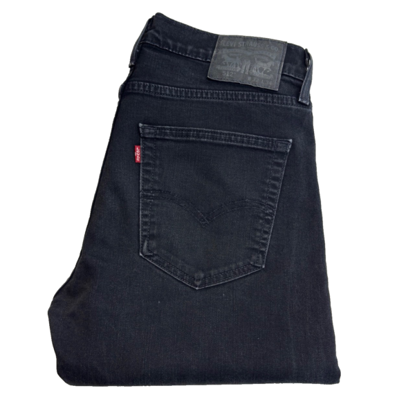 Levi's 512 Jeans Men's W32 L34 Black Stretch Denim Slim Fit Tapered Zip Fly Y2K