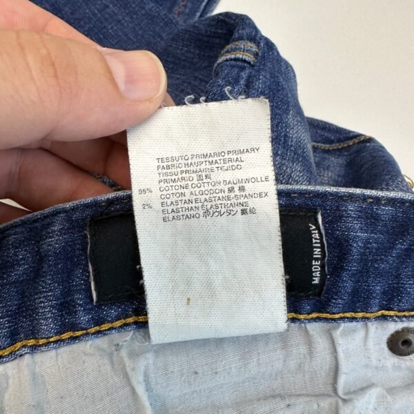 Dsquared2 Classic Kenny Twist Factory Distressed Jeans Men's W34 L28 Tag 50 Blue