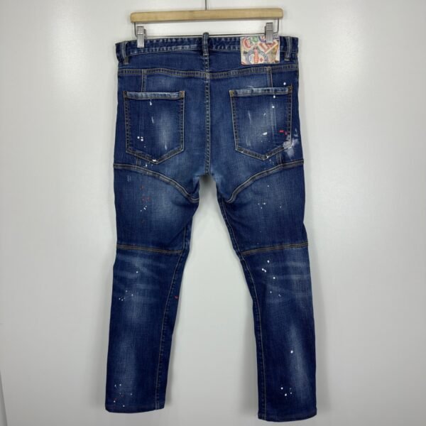 Dsquared2 Classic Kenny Twist Factory Distressed Jeans Men's W34 L28 Tag 50 Blue