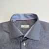 Eton Formal Dress Shirt Men's 43 17 Grey Long Sleeve Slim Fit Houndstooth