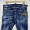 Dsquared2 S71LB1113 Cool Guy Jeans Mens Tag 50 W36 L34 Blue Denim Paint Splatter