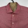 Eton Contemporary Formal Dress Shirt Men's 17 43 Red Striped Long Sleeve Luxury