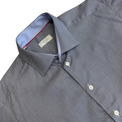 Eton Formal Dress Shirt Men's 43 17 Grey
