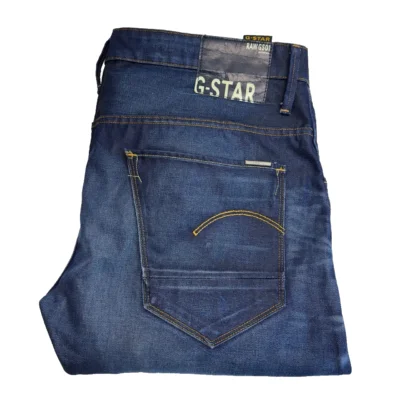 G-Star GS01 Arc 3D Slim Jeans Men's W38 L32 Blue Denim Twisted