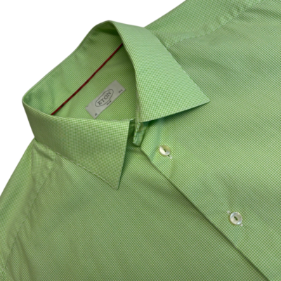 Eton Formal Dress Shirt Mens Size 42 16.5 Green