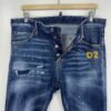 Dsquared2 S71LB1113 Cool Guy Jeans Mens Tag 50 W36 L34 Blue Denim Paint Splatter