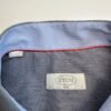 Eton Formal Dress Shirt Men's 43 17 Grey Long Sleeve Slim Fit Houndstooth