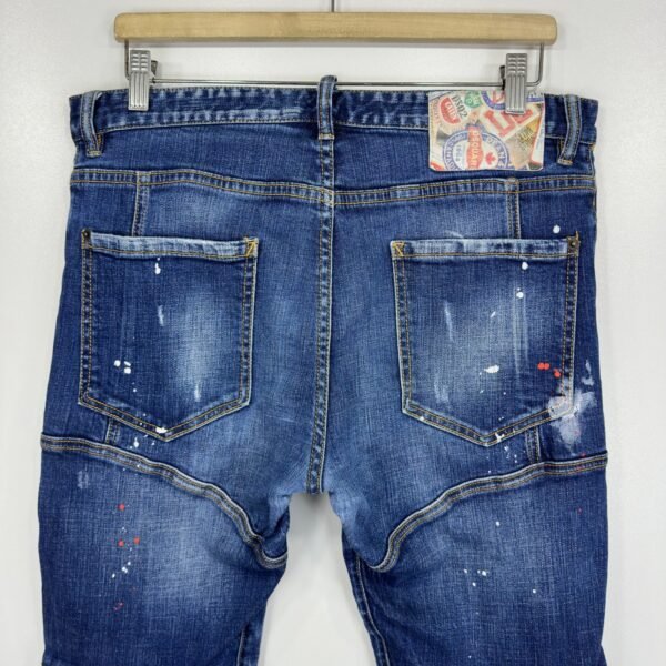 Dsquared2 Classic Kenny Twist Factory Distressed Jeans Men's W34 L28 Tag 50 Blue