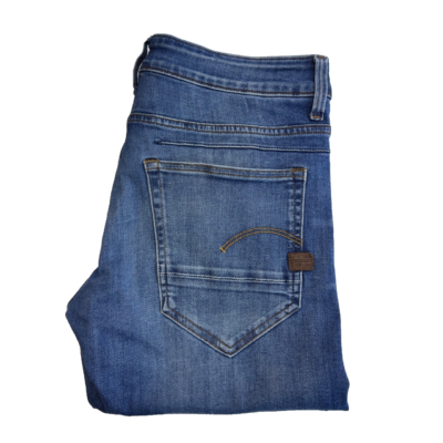 G-Star D-Staq 5-Pocket Slim Jeans Mens W32 L34 Blue Stretch Denim