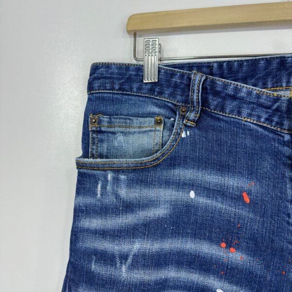 Dsquared2 Classic Kenny Twist Factory Distressed Jeans Men's W34 L28 Tag 50 Blue