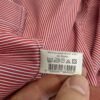 Eton Contemporary Formal Dress Shirt Men's 17 43 Red Striped Long Sleeve Luxury