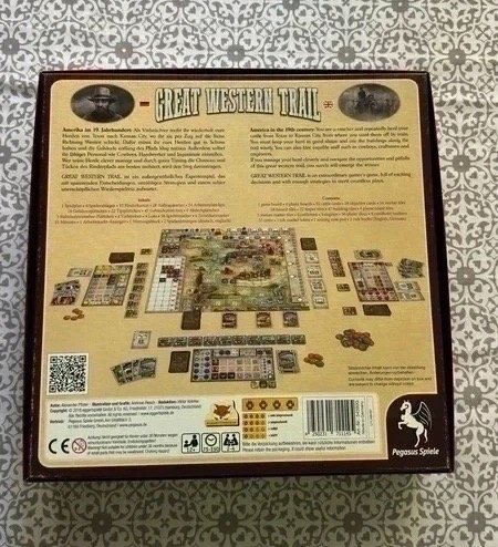 Great Western Trail 1st Edition English German Board Game Sleeved