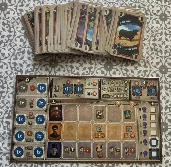 Great Western Trail 1st Edition English German Board Game Sleeved