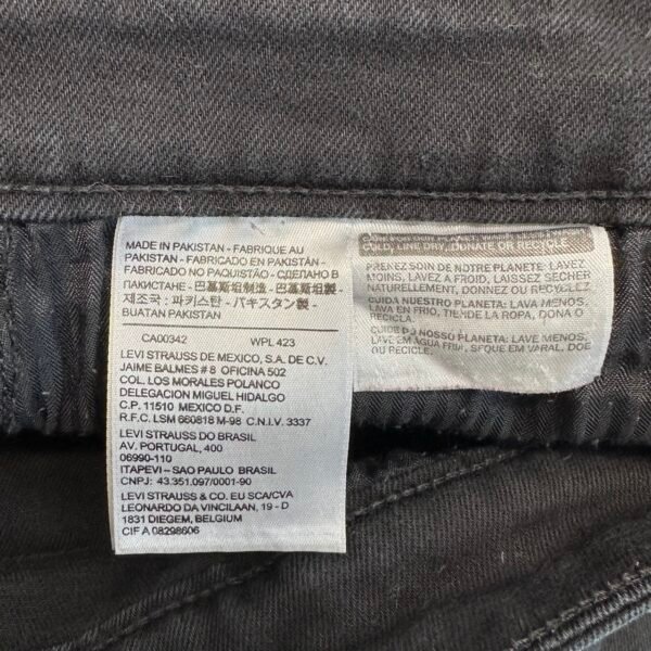 Levi's Demi Curve Jeans Black W33 L34 Women's Stretch