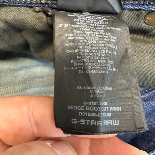 G-Star Midge Bootcut Jeans Blue W31 L32 Women's Stretch