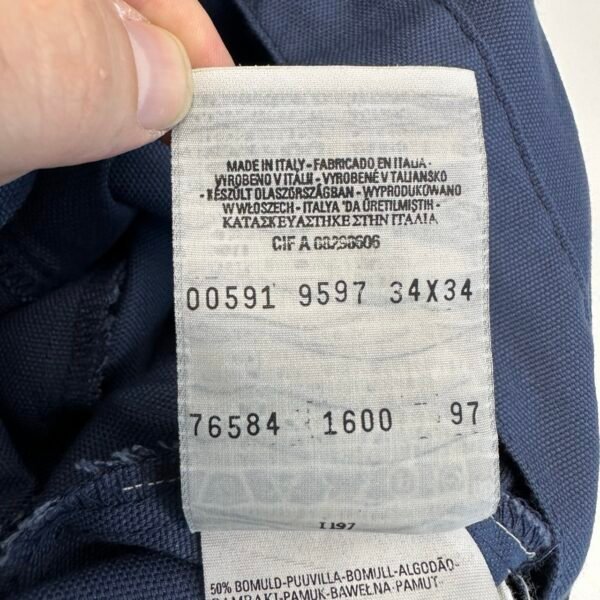 Levi's 591 Sta Prest Trousers Blue W34 L28 Men's Straight Chinos