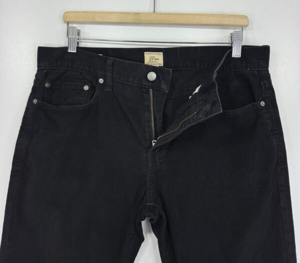 J.Crew 484 Corduroy Chinos Black Pants W34 L33 Men's Slim