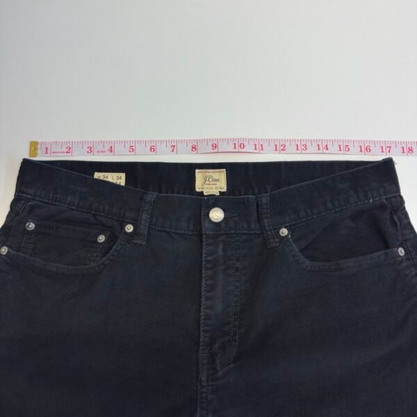J.Crew 484 Corduroy Chinos Black Pants W34 L33 Men's Slim