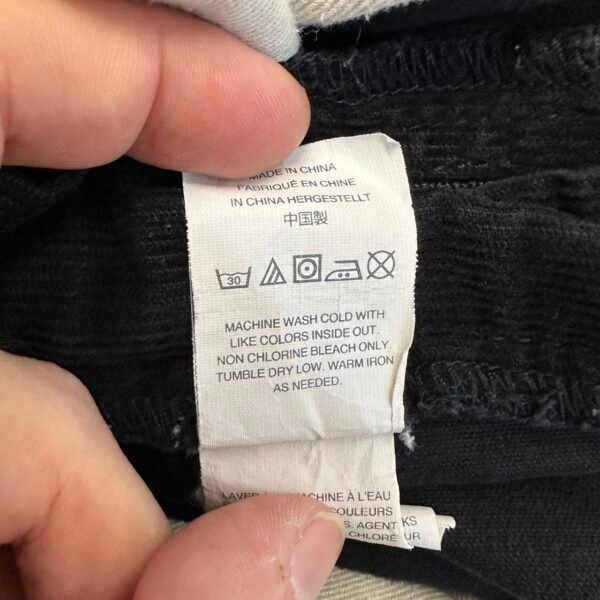 J.Crew 484 Corduroy Chinos Black Pants W34 L33 Men's Slim