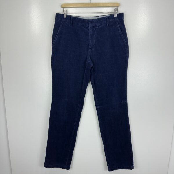 Tommy Hilfiger Corduroy Chinos Blue W34 L34 Men's Straight Pants
