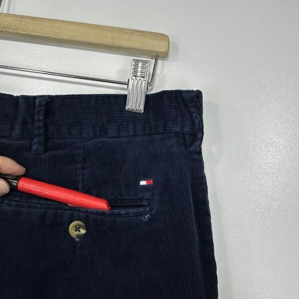 Tommy Hilfiger Corduroy Chinos Blue W34 L34 Men's Straight Pants