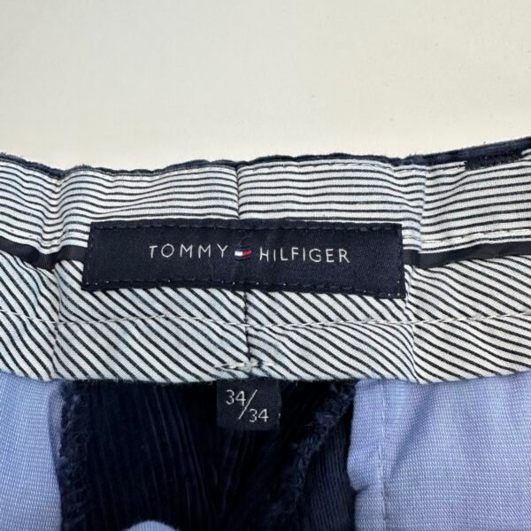 Tommy Hilfiger Corduroy Chinos Blue W34 L34 Men's Straight Pants